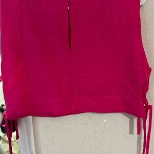 Lulu's Fuchsia Sleeveless Blouse